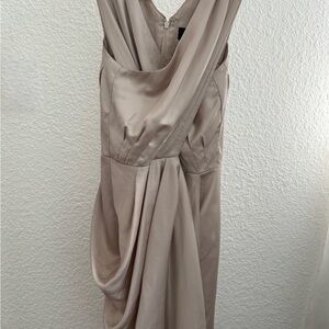 Banana Republic Backless Cream Dress